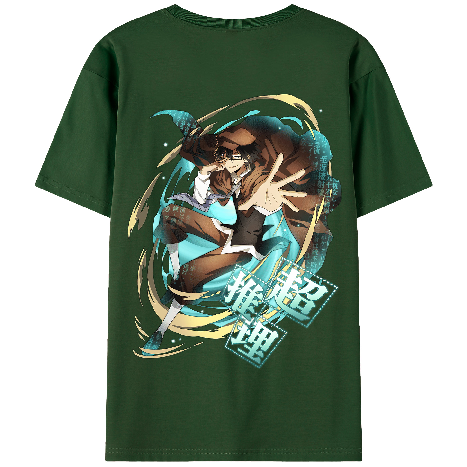（画像用） 文豪ストレイドッグス Bungo Stray Dogs 綿100％半袖Tシャツ（背面プリント）